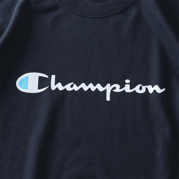 大きいサイズ メンズ Champion チャンピオン セットアップ ロゴプリント トレーナー c3-w007l