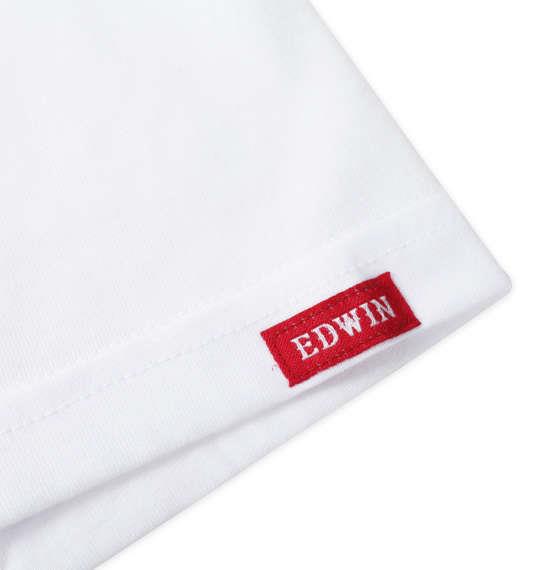 大きいサイズ メンズ EDWIN 2P クルーネック 半袖 Tシャツ ホワイト 1249-2370-1 3L 4L 5L 6L 7L 8L