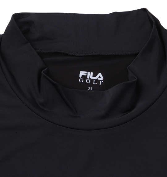 大きいサイズ メンズ FILA GOLF ハイネック インナー シャツ ブラック 1278-2368-2 3L 4L 5L 6L