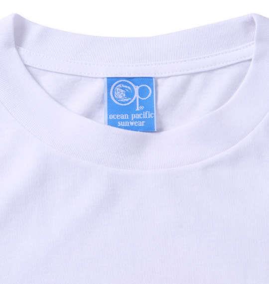 大きいサイズ メンズ OCEAN PACIFIC 天竺 長袖 Tシャツ ホワイト 1278-2655-1 3L 4L 5L 6L 8L