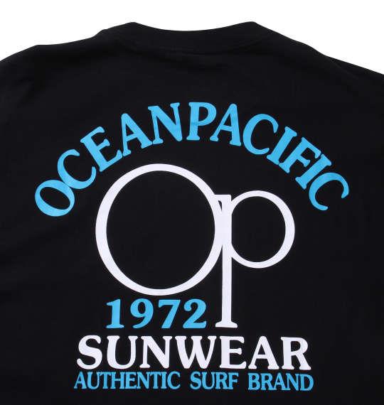 大きいサイズ メンズ OCEAN PACIFIC 天竺 長袖 Tシャツ ブラック 1278-2655-2 3L 4L 5L 6L 8L