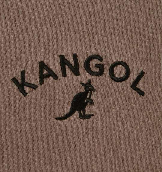 大きいサイズ メンズ KANGOL 天竺フェイクレイヤード 長袖 T パーカー ベージュ 1278-2670-3 3L 4L 5L 6L 8L