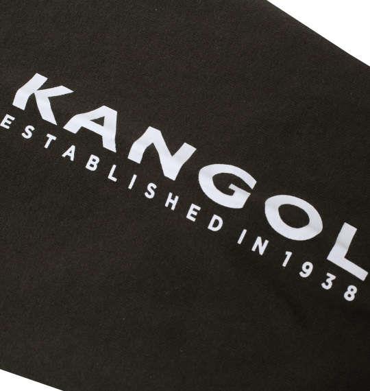 大きいサイズ メンズ KANGOL 天竺フェイクレイヤード 長袖 T パーカー ベージュ 1278-2670-3 3L 4L 5L 6L 8L