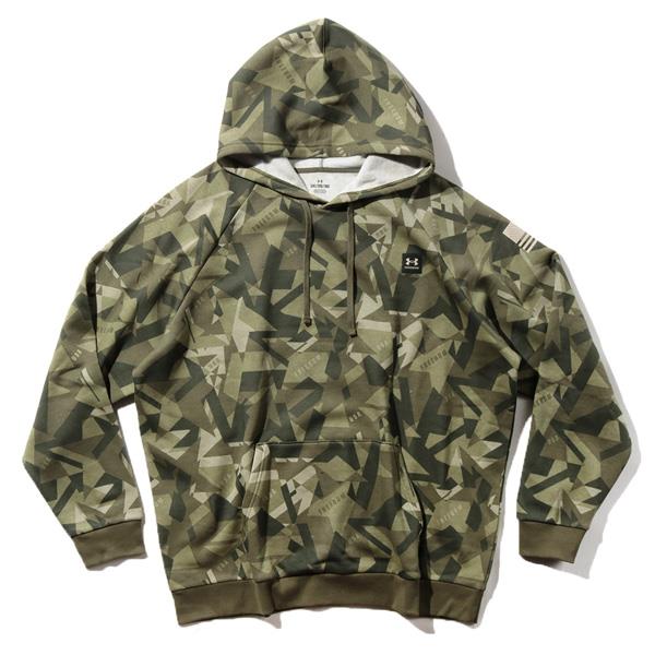 大きいサイズ メンズ UNDER ARMOUR アンダーアーマー プルオーバー フリース パーカー FREEDOM RIVAL FLEECE AMP HOODIE USA直輸入 1373615-390