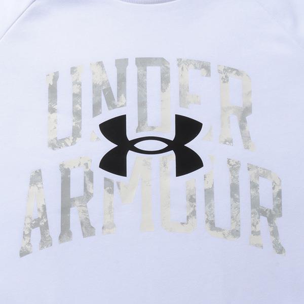 大きいサイズ メンズ UNDER ARMOUR アンダーアーマー クルーネック フリース トレーナー RIVAL FLEECE WORDMARK DYE CREW USA直輸入 1373703-100