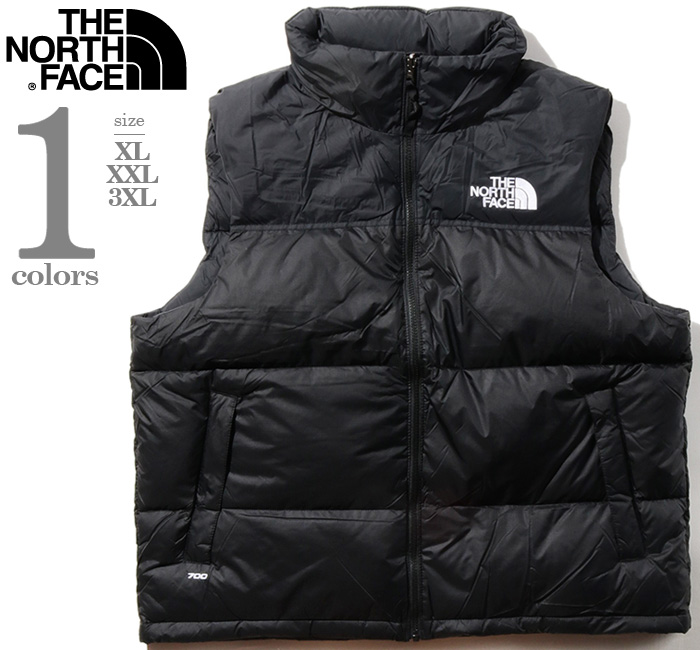 North Face  メンズベスト　L size   ブラック　ブルー