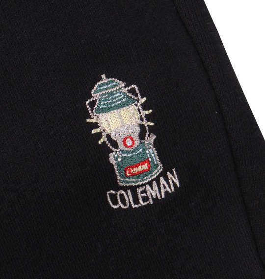 大きいサイズ メンズ Coleman 裏起毛 スウェット パンツ ブラック 1274-2375-2 3L 4L 5L 6L 8L