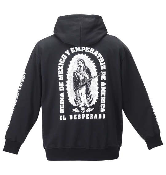 大きいサイズ メンズ 新日本プロレス エル・デスペラード「ESTILO MEXICANO」 プルオーバー パーカー ブラック 1278-2645-1  3L 4L 5L 6L 8L