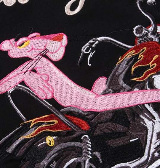 大きいサイズ メンズ PINK PANTHER × FLAGSTAFF ピンクパンサー 長袖 Tシャツ ブラック 1278-2662-1 3L 4L 5L 6L 8L