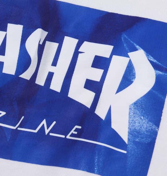 大きいサイズ メンズ THRASHER プル パーカー ホワイト 1278-2691-1 3L 4L 5L 6L 8L