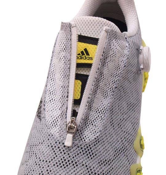 大きいサイズ メンズ adidas golf ゴルフ シューズ コードカオス22BOA フットウェアホワイト × コアブラック × ビームイエロー 1240-2350-1 31.5 32.5