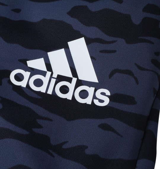 大きいサイズ メンズ adidas カモフラプリント ウォームアップ パンツ ネイビーカモ 1276-2325-1 3XO 4XO 5XO 6XO 7XO 8XO