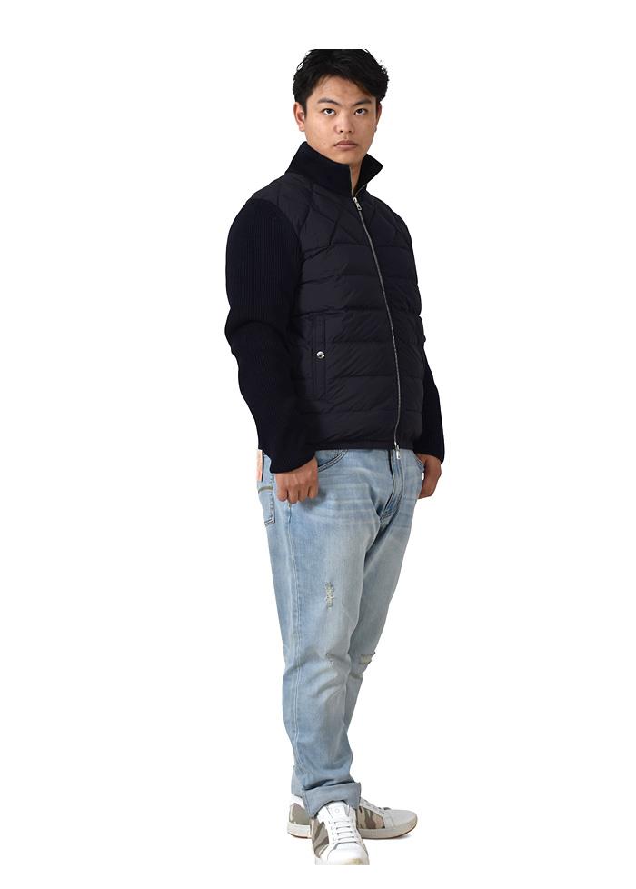 大きいサイズ メンズ MONCLER モンクレール CARDIGAN TRICOT ダウン ニット ジャケット 9b512-00