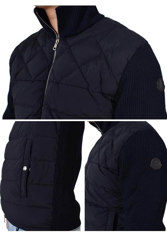 大きいサイズ メンズ MONCLER モンクレール CARDIGAN TRICOT ダウン ニット ジャケット 9b512-00