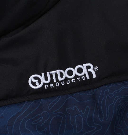 大きいサイズ メンズ OUTDOOR PRODUCTS デュスポ × 裏フィルム 中綿 キルト ベスト ネイビー 1253-2301-1 2L 3L 4L 5L 6L 7L 8L