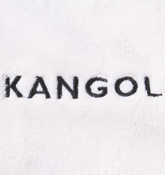 大きいサイズ メンズ KANGOL シルキー フリース ジャケット オフホワイト × ブラック 1278-2674-1 3L 4L 5L 6L 8L