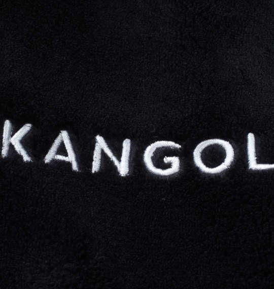 大きいサイズ メンズ KANGOL シルキー フリース ジャケット ブラック × チャコール 1278-2674-3 3L 4L 5L 6L 8L