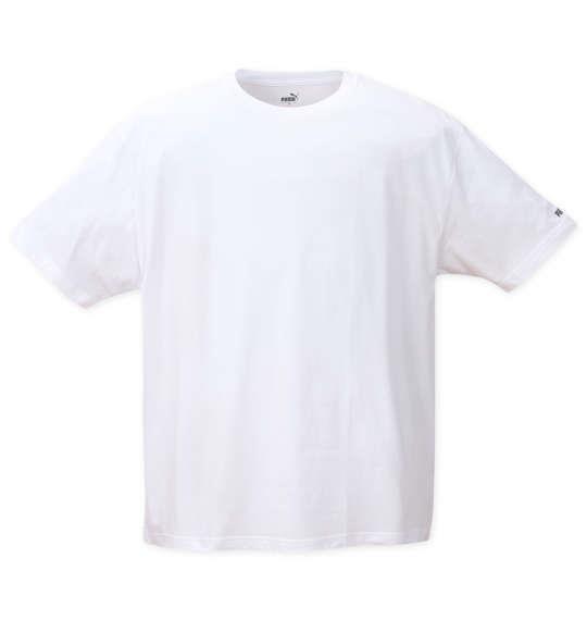 大きいサイズ メンズ PUMA 抗菌防臭 半袖 Tシャツ ホワイト 1249-2300-1 3L 4L 5L 6L 7L 8L 9L 10L