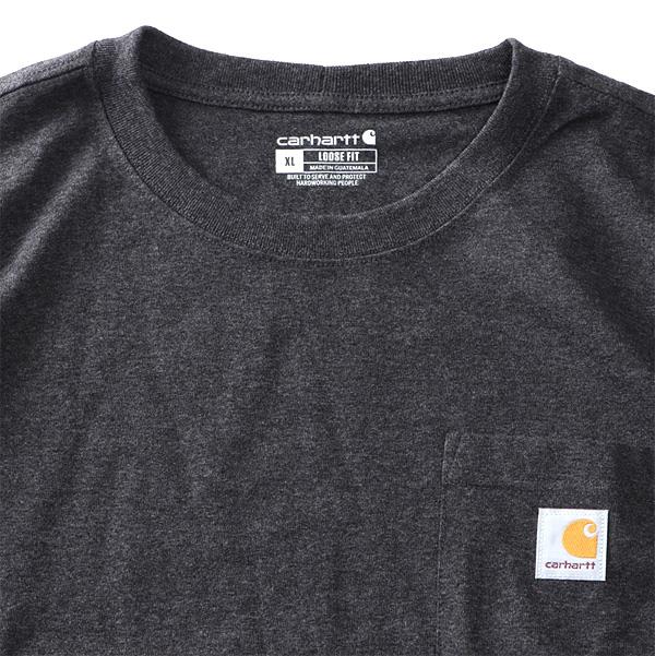 【bb1020】大きいサイズ メンズ CARHARTT カーハート ヘヴィウェイト 胸ポケット付 ロングスリーブ Tシャツ ルーズフィット USA直輸入 k126