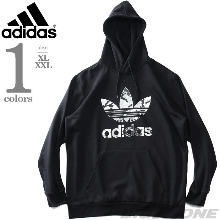 overal Wat is er mis geeuwen 大きいサイズと大きい服のメンズ通販【ビッグエムワン】大きいサイズ メンズ ADIDAS アディダス ロゴプリント プルオーバー パーカー USA直輸入  hk2803(XL 黒柄): メンズ