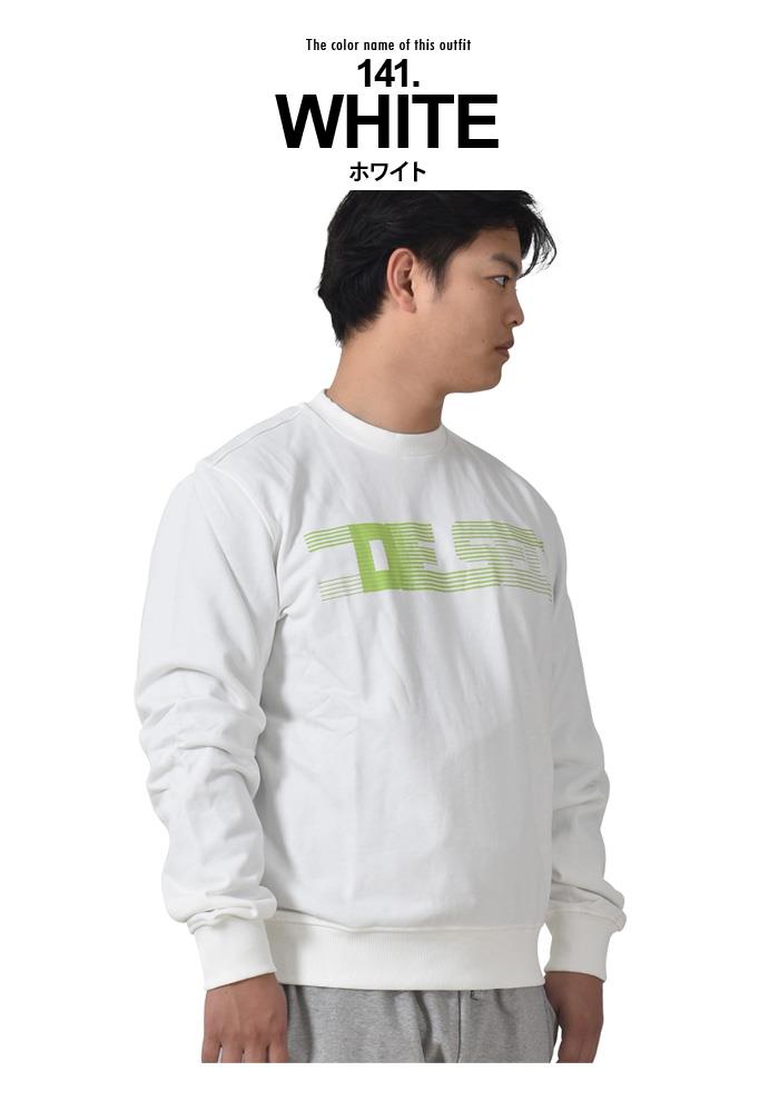 大きいサイズ メンズ DIESEL ディーゼル クルーネック スウェット トレーナー S-GINN-E3 直輸入品 a06490-0grac