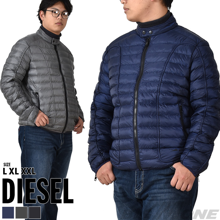 大きいサイズ メンズ DIESEL ディーゼル ライダースタイプ 中綿 