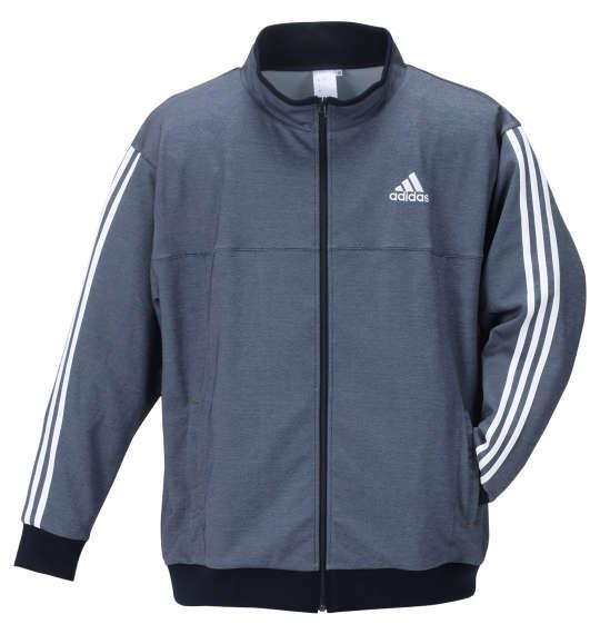 大きいサイズ メンズ adidas ウォームアップ ジャケット レジェンドインク 1276-3100-1 3XO 4XO 5XO 6XO 7XO 8XO