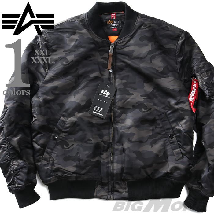 【bb1020】大きいサイズ メンズ ALPHA INDUSTRIES アルファインダストリーズ カモフラ柄 MA-1 フライト ジャケット 迷彩柄  MA-1 VF59 Camo USA直輸入 191118c