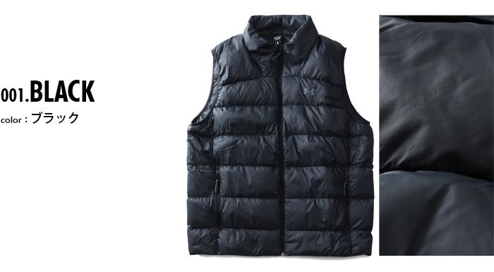 大きいサイズ メンズ UNDER ARMOUR アンダーアーマー ダウン ベスト ARMOUR DOWN 2.0 VEST USA直輸入 1372650-001