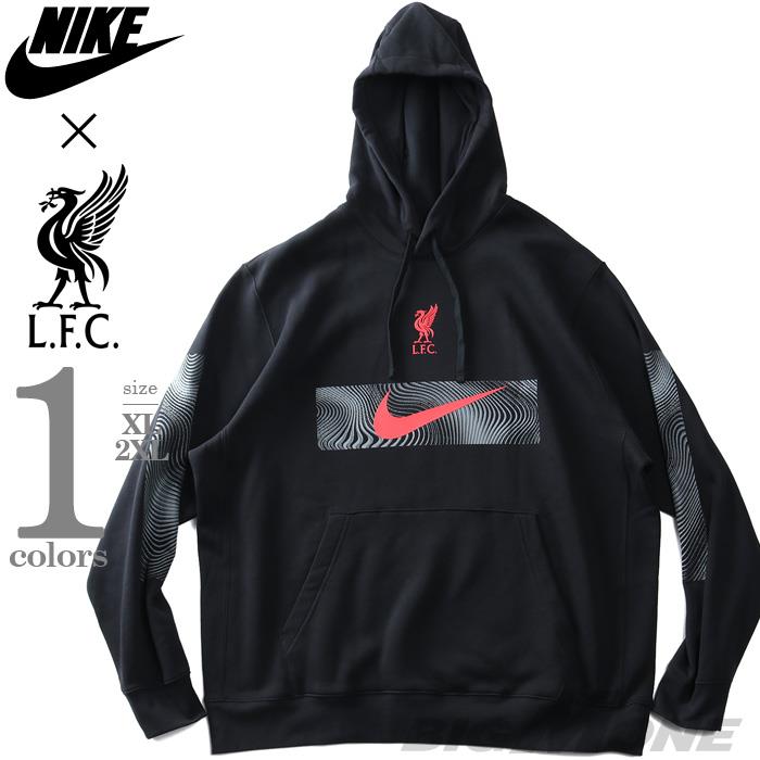 【bb1020】大きいサイズ メンズ NIKE ナイキ LIVERPOOL F.C. CLUB リバプールFC フリース プルオーバー パーカー USA直輸入 dn3119