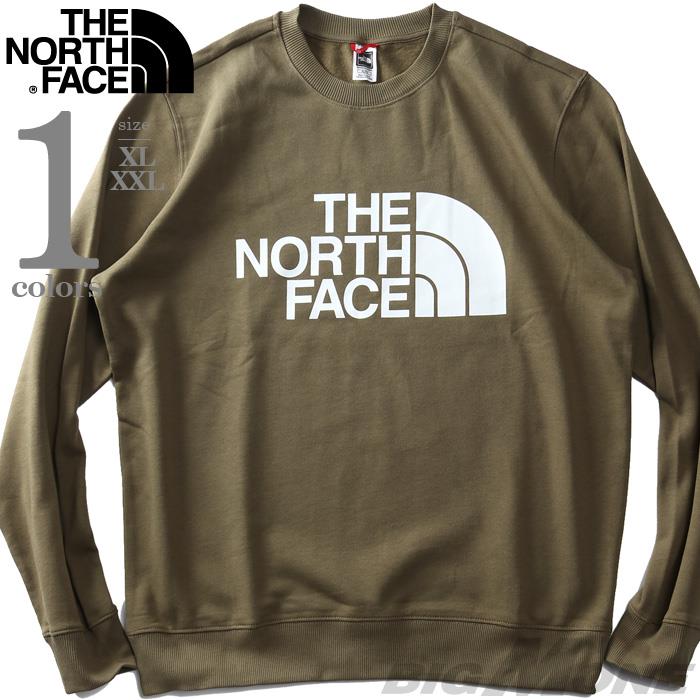 【bb1020】大きいサイズ メンズ THE NORTH FACE ノースフェイス ロゴプリント クルーネック トレーナー STANDARD CREW USA直輸入 nf0a4m7w-37u