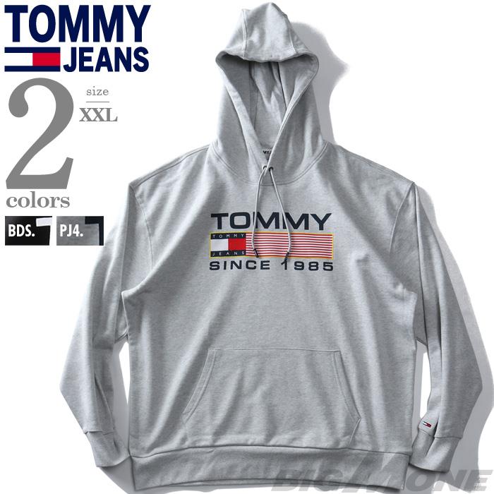 大きいサイズ メンズ TOMMY JEANS トミージーンズ プルオーバー パーカー ATHLETIC LOGO HOODY USA直輸入 dm0dm15009