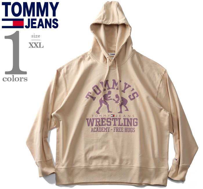 【bb1020】大きいサイズ メンズ TOMMY JEANS トミージーンズ プルオーバー パーカー RECYCLED COTTON RELAXED  FIT WRESTLING HOODY USA直輸入 dm0dm15355