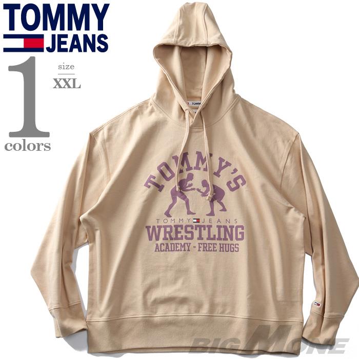 【bb1020】大きいサイズ メンズ TOMMY JEANS トミージーンズ プルオーバー パーカー RECYCLED COTTON RELAXED FIT WRESTLING HOODY USA直輸入 dm0dm15355