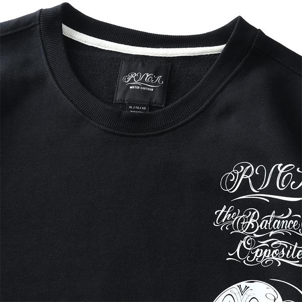 【bb1020】大きいサイズ メンズ RVCA ルーカ プリント スウェット トレーナー MISTER CARTOON CREW USA直輸入 avysf00215