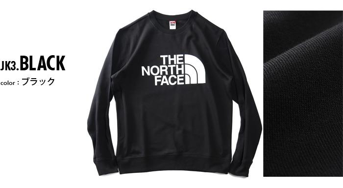 【bb1020】大きいサイズ メンズ THE NORTH FACE ノースフェイス ロゴプリント クルーネック トレーナー STANDARD CREW USA直輸入 nf0a4m7w-jk3