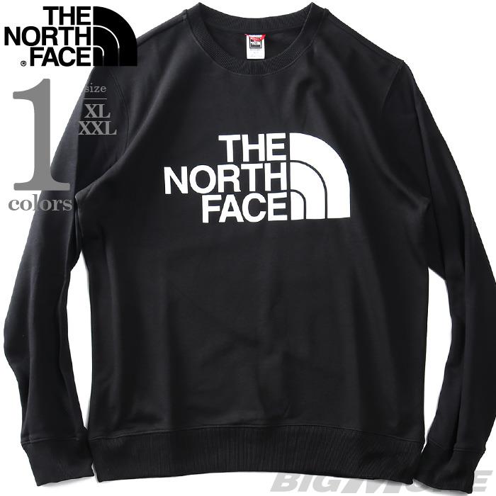 【bb1020】大きいサイズ メンズ THE NORTH FACE ノースフェイス ロゴプリント クルーネック トレーナー STANDARD CREW USA直輸入 nf0a4m7w-jk3