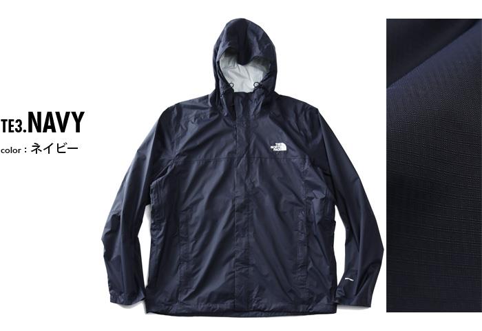 【bb1020】大きいサイズ メンズ THE NORTH FACE ノースフェイス フルジップ フーデッド ナイロン ジャケット M VENTURE 2 JACKET USA直輸入 nf0a2vd3-te3