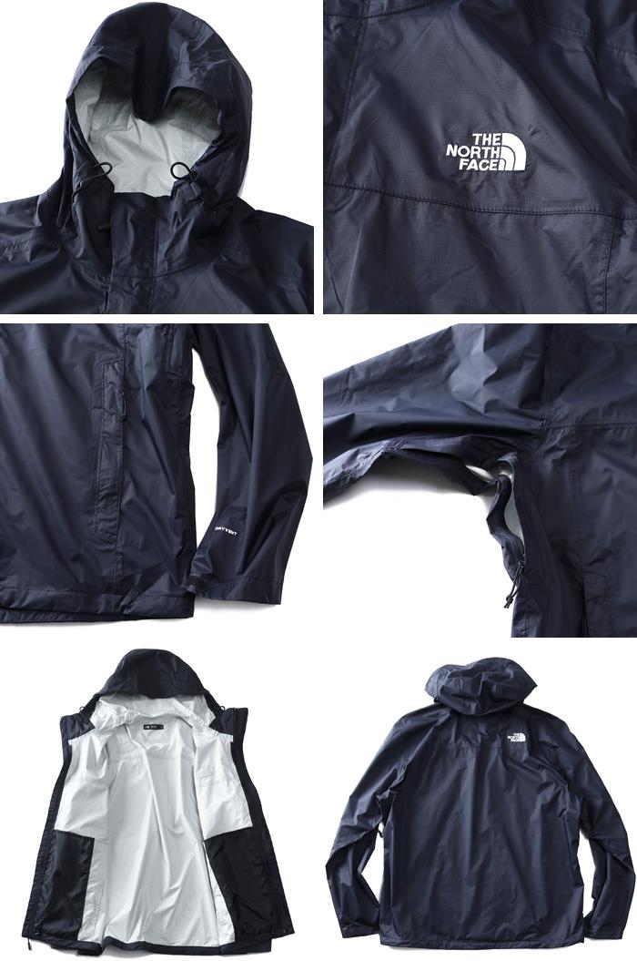 【bb1020】大きいサイズ メンズ THE NORTH FACE ノースフェイス フルジップ フーデッド ナイロン ジャケット M VENTURE 2 JACKET USA直輸入 nf0a2vd3-te3