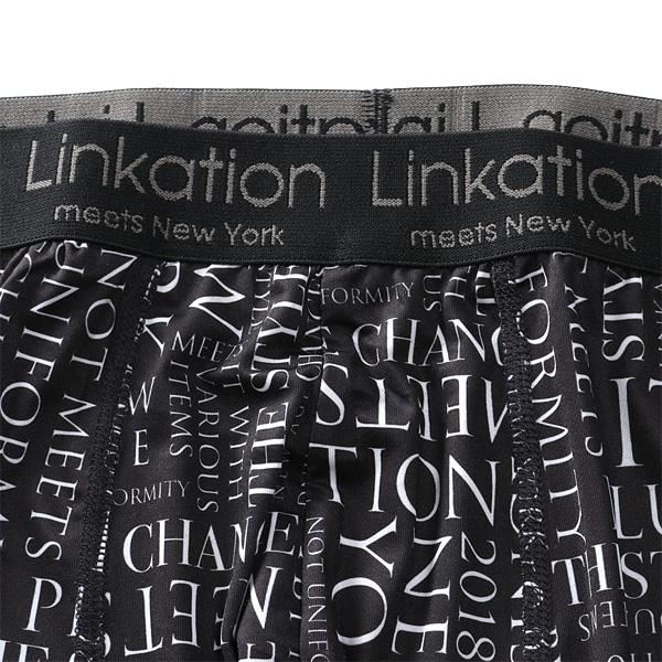 大きいサイズ メンズ LINKATION 吸汗速乾 ストレッチ レタリック柄 ボクサー ブリーフ パンツ 肌着 下着 lkup-229037