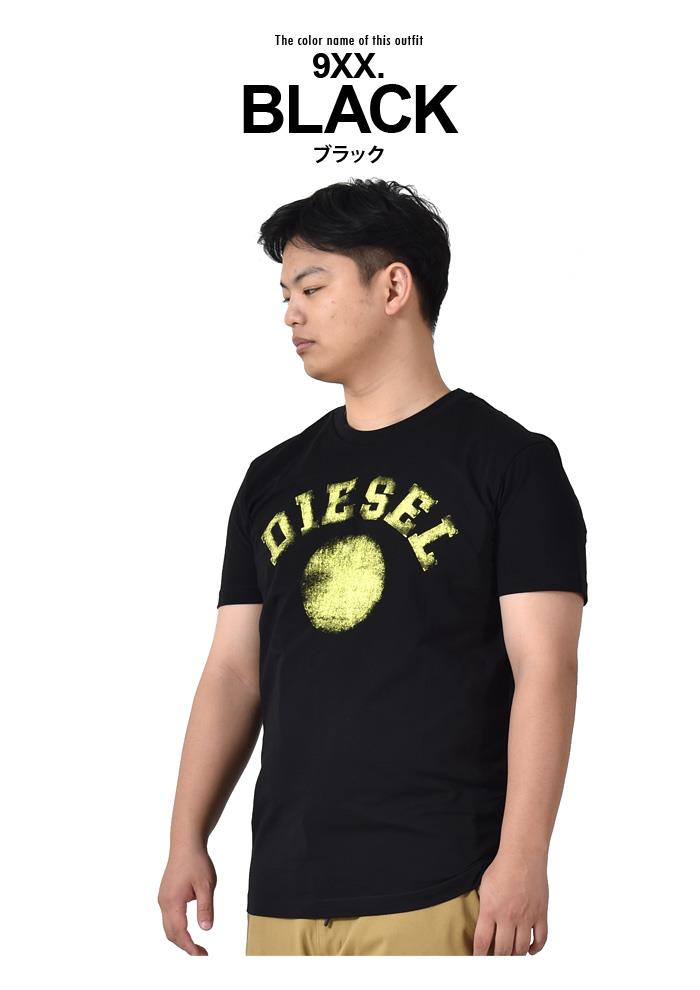 大きいサイズ メンズ DIESEL ディーゼル プリント 半袖 Tシャツ T-DIEGOR-K56 直輸入品 a08682-0grai