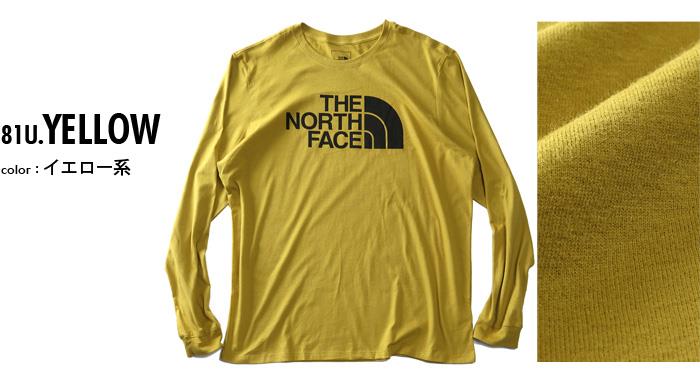 【bb1020】大きいサイズ メンズ THE NORTH FACE ノースフェイス プリント 長袖 Tシャツ ロンT HALF DOME TEE USA直輸入 nf0a4aak-81u