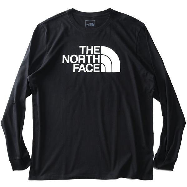 大きいサイズ メンズ THE NORTH FACE ノースフェイス プリント 長袖 Tシャツ ロンT HALF DOME TEE USA直輸入 nf0a4aak-ky4