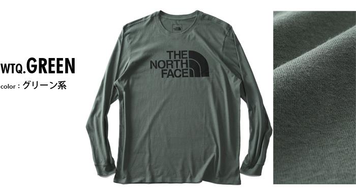 【bb1020】大きいサイズ メンズ THE NORTH FACE ノースフェイス プリント 長袖 Tシャツ ロンT HALF DOME TEE USA直輸入 nf0a4aak-wtq