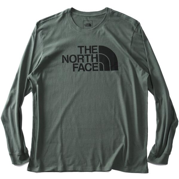 【bb1020】大きいサイズ メンズ THE NORTH FACE ノースフェイス プリント 長袖 Tシャツ ロンT HALF DOME TEE USA直輸入 nf0a4aak-wtq