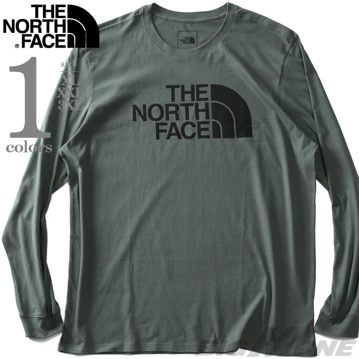 【bb1020】大きいサイズ メンズ THE NORTH FACE ノースフェイス プリント 長袖 Tシャツ ロンT HALF DOME TEE USA直輸入 nf0a4aak-wtq