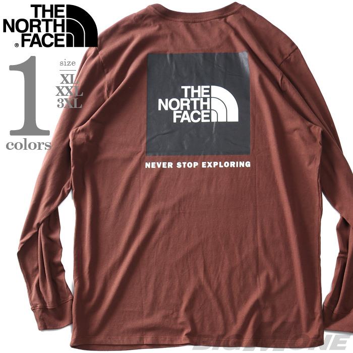 【bb1020】大きいサイズ メンズ THE NORTH FACE ノースフェイス ロンT 長袖 Tシャツ バックプリント BOX NSE TEE USA直輸入 nf0a4762-8c3