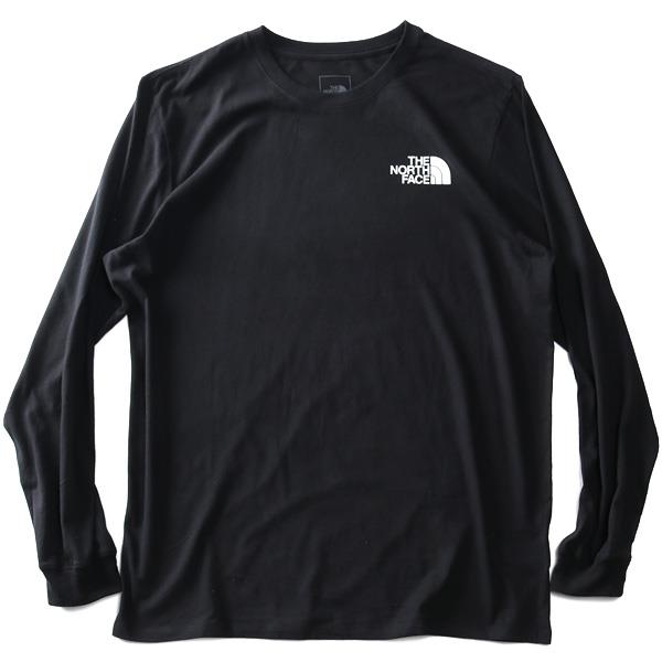 大きいサイズ メンズ THE NORTH FACE ノースフェイス ロンT 長袖 Tシャツ バックプリント BOX NSE TEE USA直輸入 nf0a4762-ky4