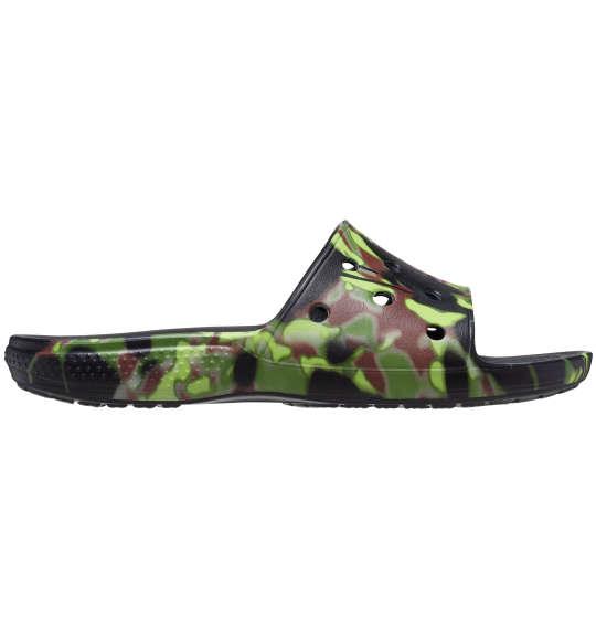 大きいサイズ メンズ crocs サンダル CLASSIC CROCS SPRAY CAMO SLIDE ブラック 1240-3232-1 M11 M12 M13 M14 M15