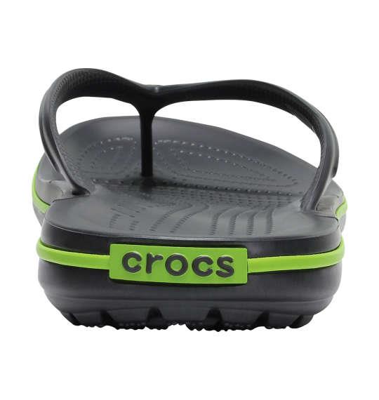 大きいサイズ メンズ crocs サンダル CROCBAND FLIP グラファイト × グリーン 1240-3233-1 M12 M13